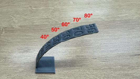 3D printing overhang test
