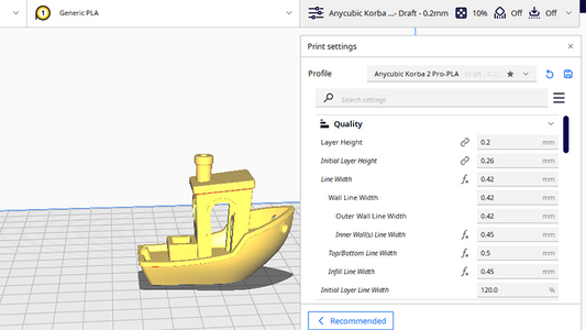 Convert STL Files to G-code by Cura Slicer