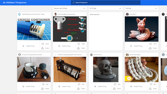 Thingiverse 3D Printing