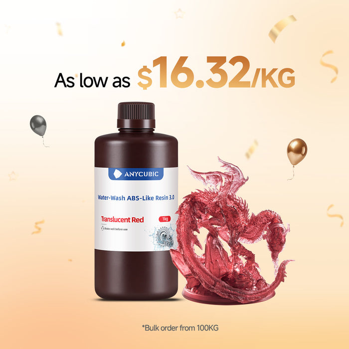 Water-Wash ABS-Like Resin 3.0 10-100 kg Deals
